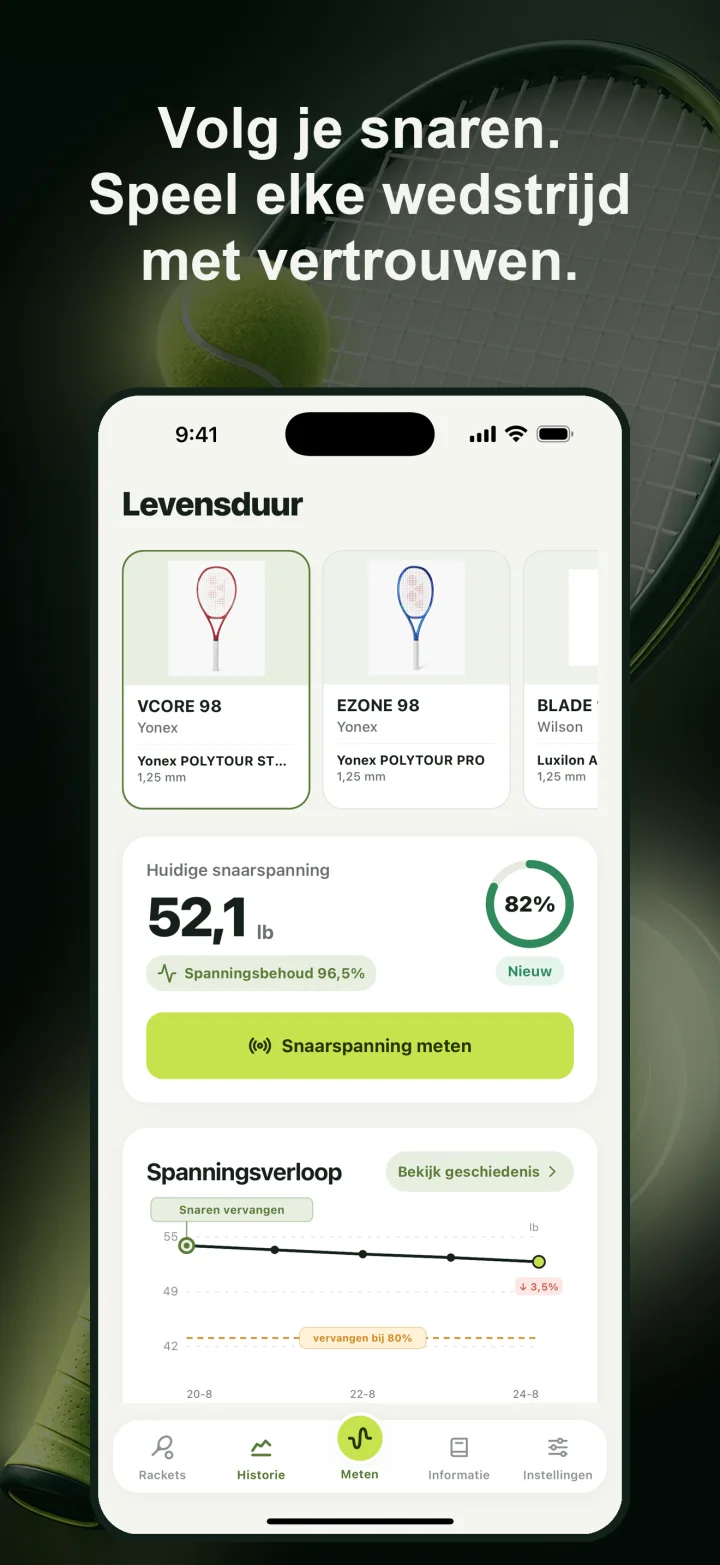 Volg je snaren. Speel elke wedstrijd met vertrouwen.