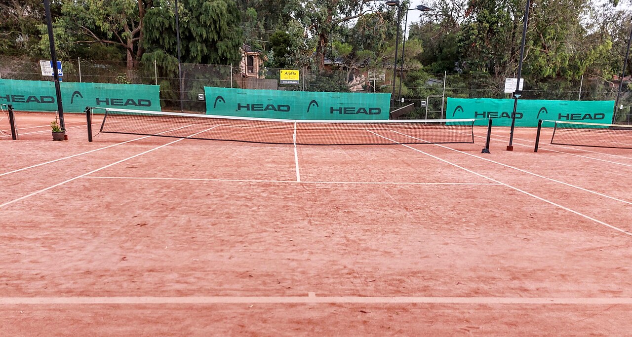 A clay court in Melbourne, Australia