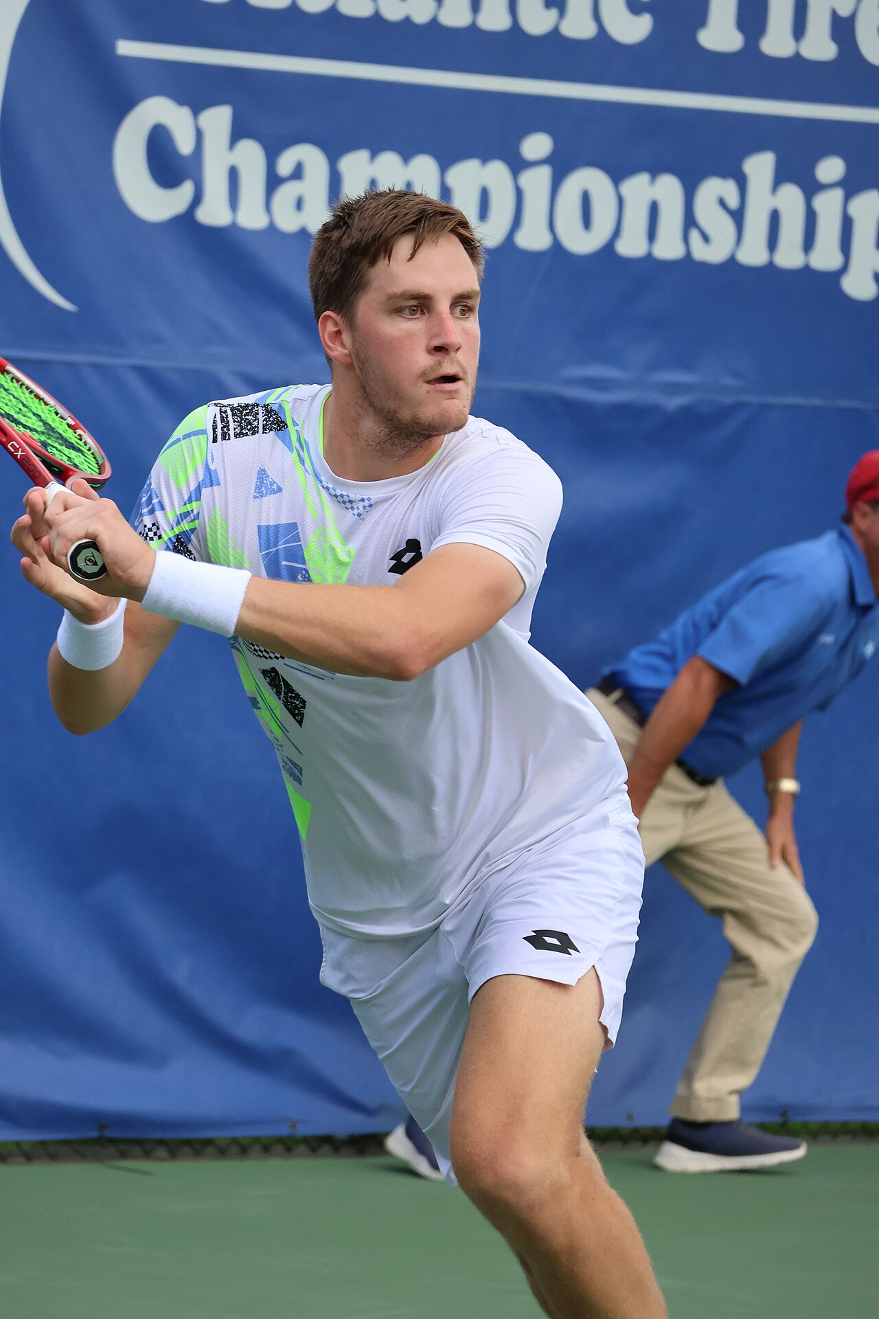 Henry Patten im Doppel beim Challenger in Cary 2023