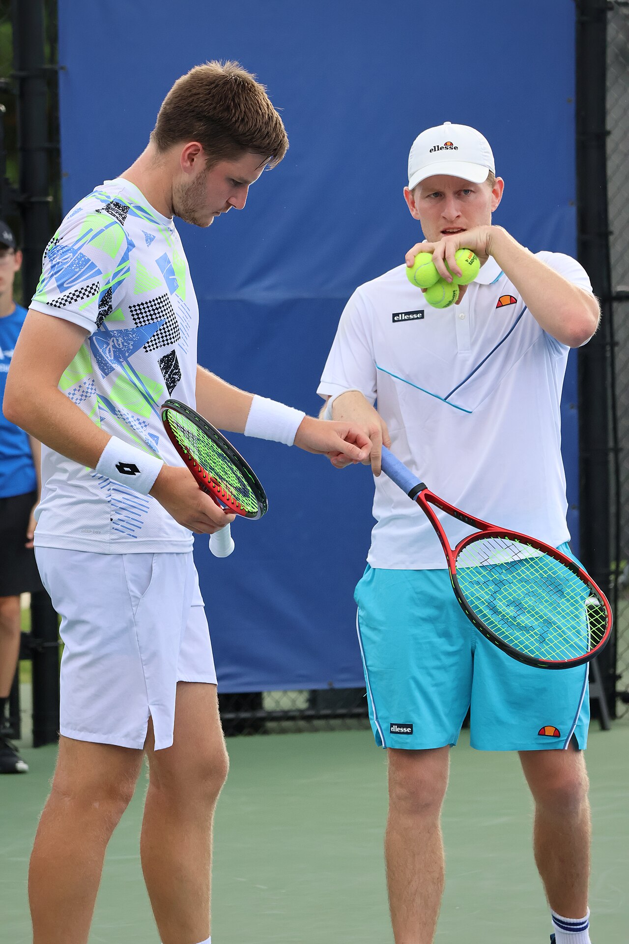 Henry Patten e Luke Johnson insieme in campo al Challenger di Cary nel 2023