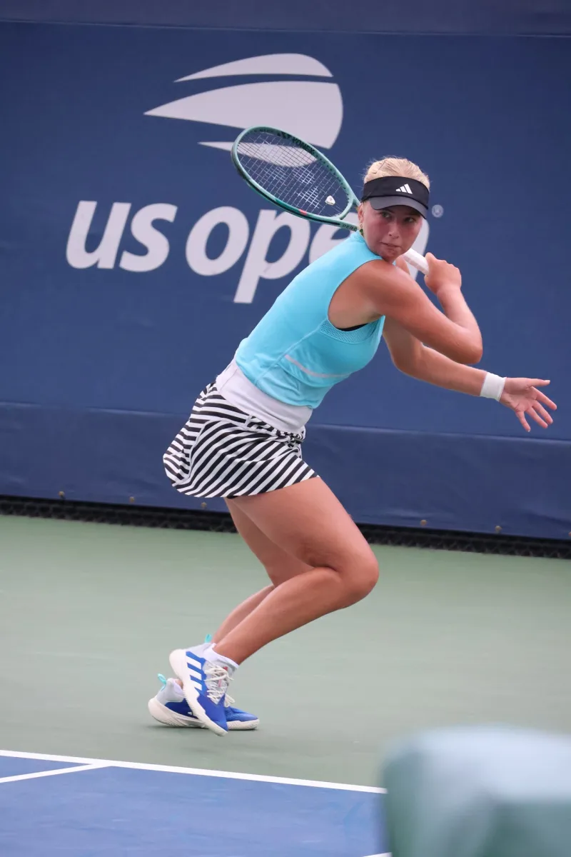 Clara Tauson in the US Open first round