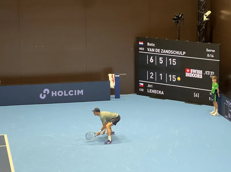 Botic van de Zandschulp preparing to return in Basel